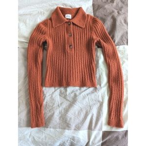 Wilfred free hush knit sweater - XS, Copper red
